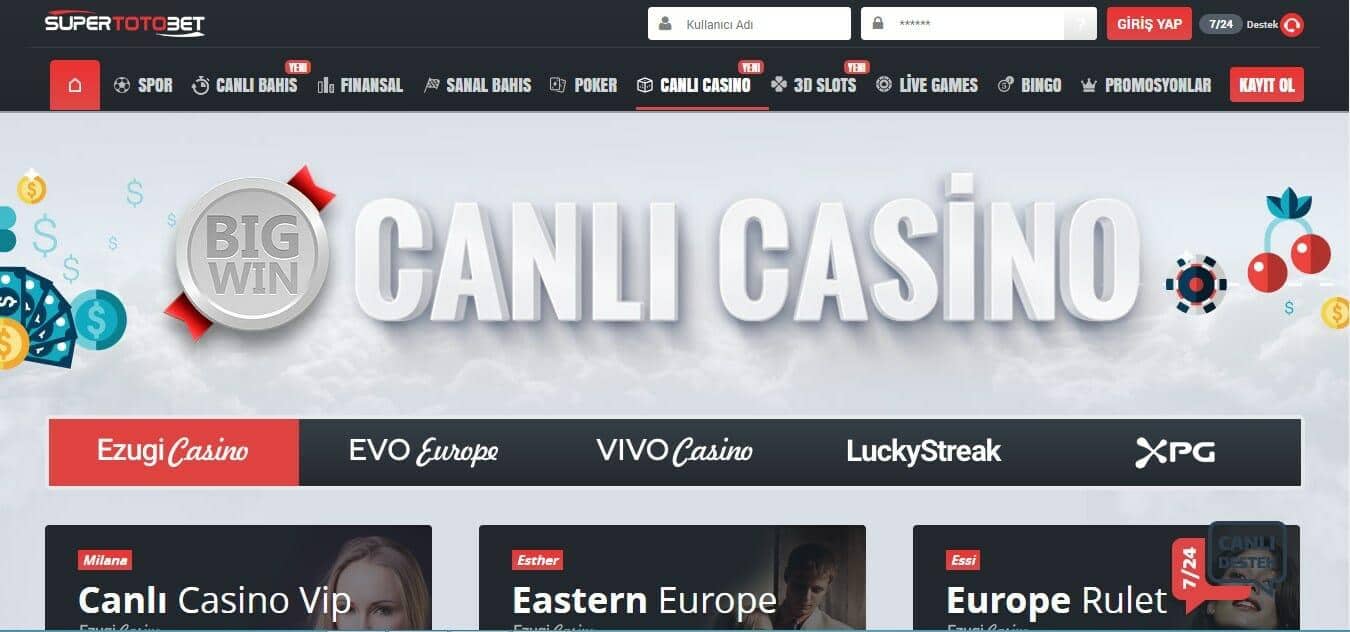 Supertotobet Canli Casino Turkce Olarak Hizmet Vermekte Midir